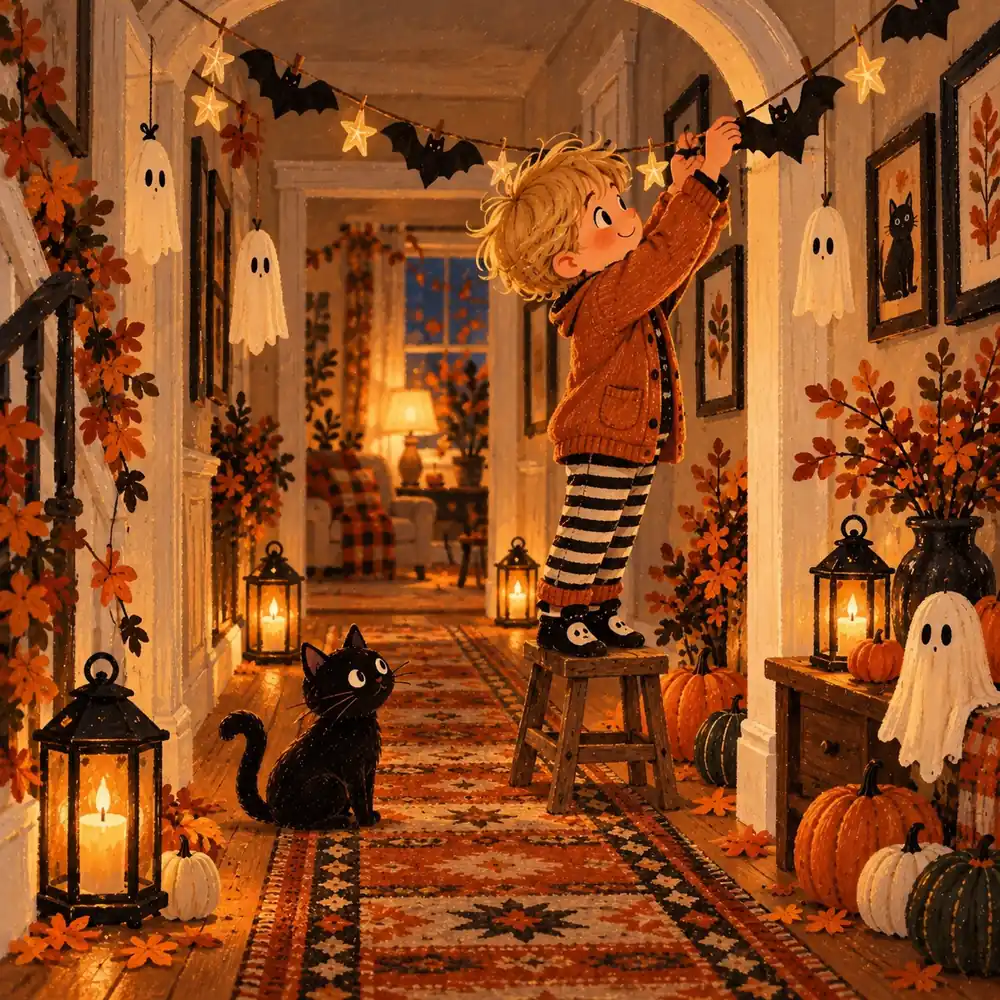 Kid-Friendly Haunted Hallway Planner: Gentle Halloween Fun